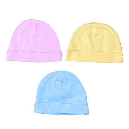 Baby Head Cap pack of 3 (Assorted)