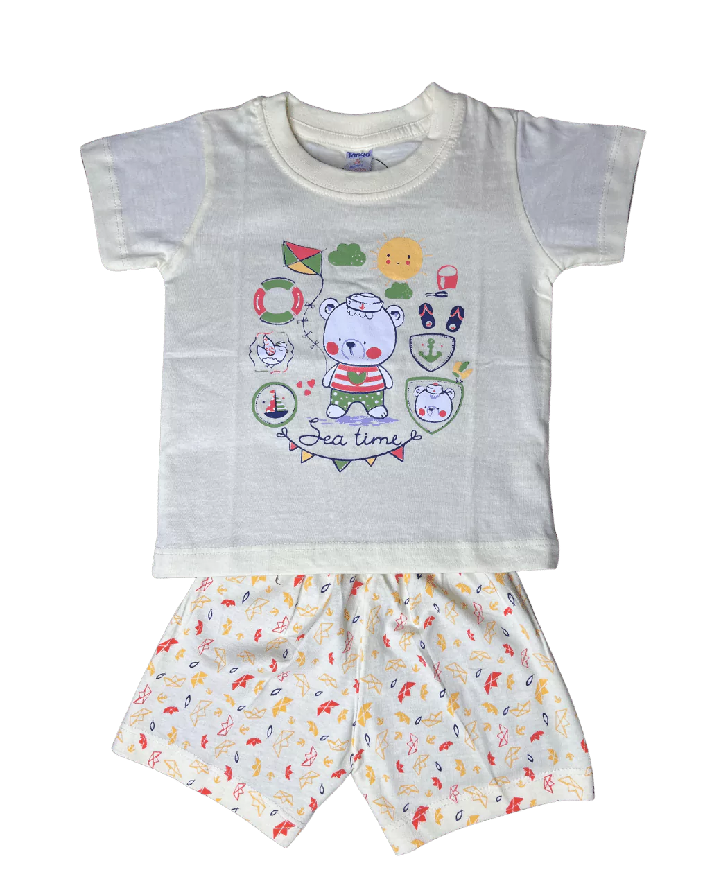 Teddie Half Sleeve Tshirt and Shorts Set