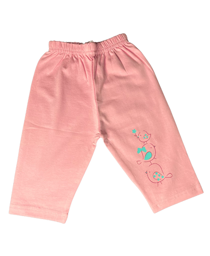 Birdie Full Length Cotton Knit Stretchable Leggings