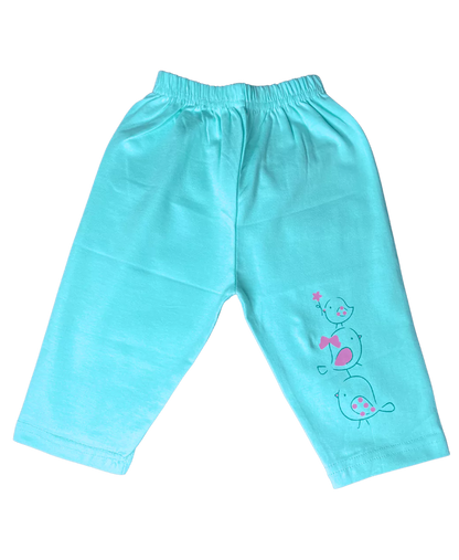 Birdie Full Length Cotton Knit Stretchable Leggings