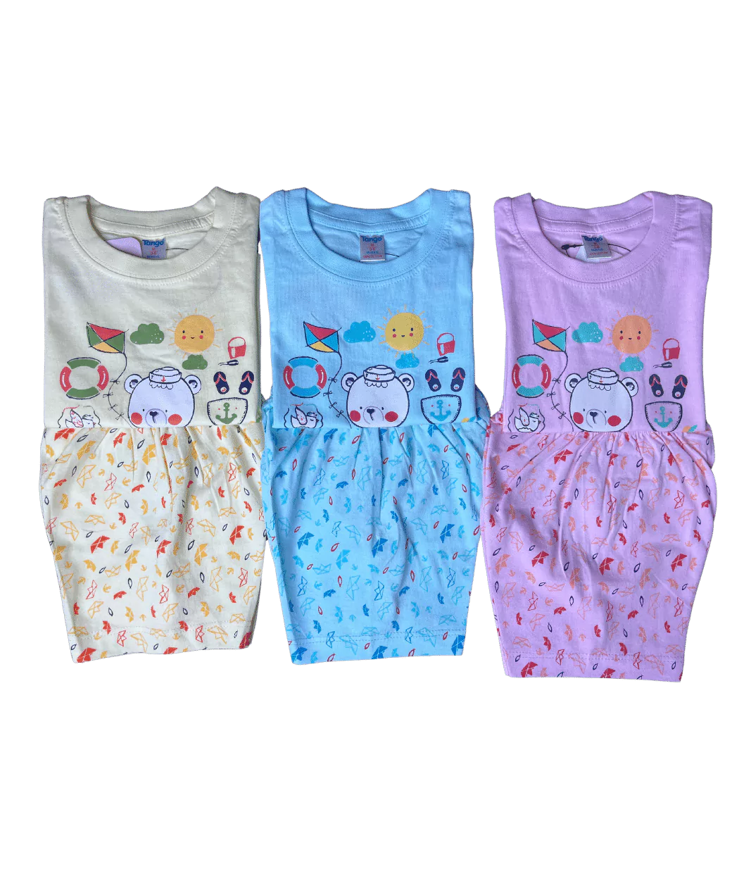 Teddie Half Sleeve Tshirt and Shorts Set