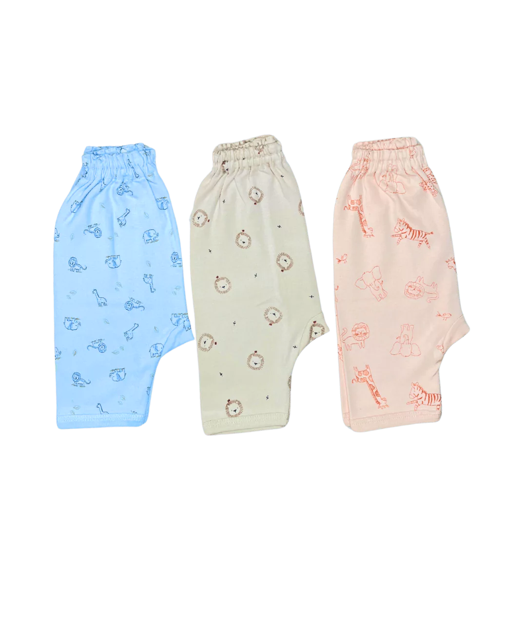 Printed PastelCo Diaper Leggings Pack of 3 (Assorted)