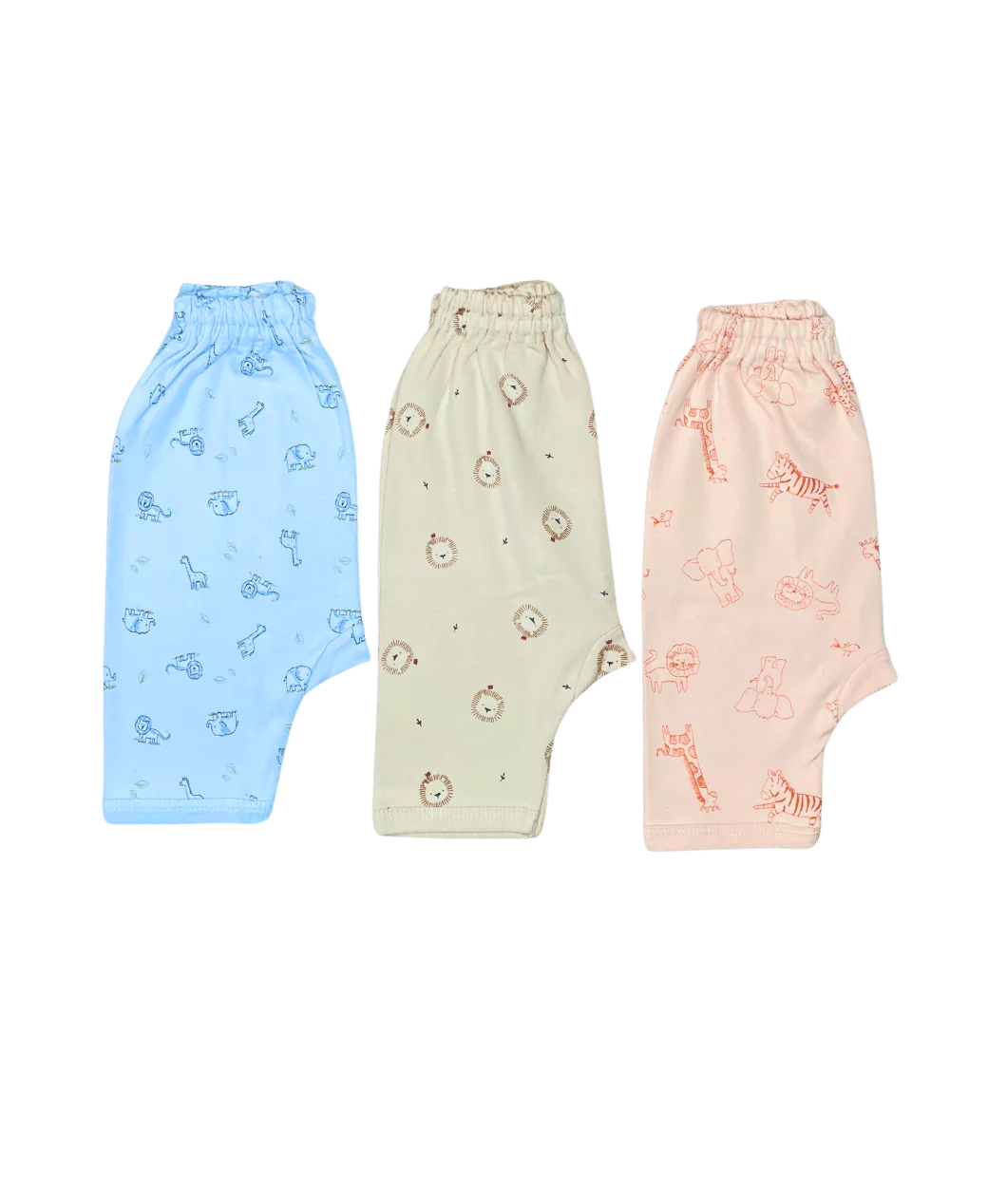 Printed PastelCo Diaper Leggings Pack of 3 (Assorted)