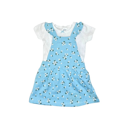 Pinaforest Dungaree Frock with Half Sleeves Tshirt