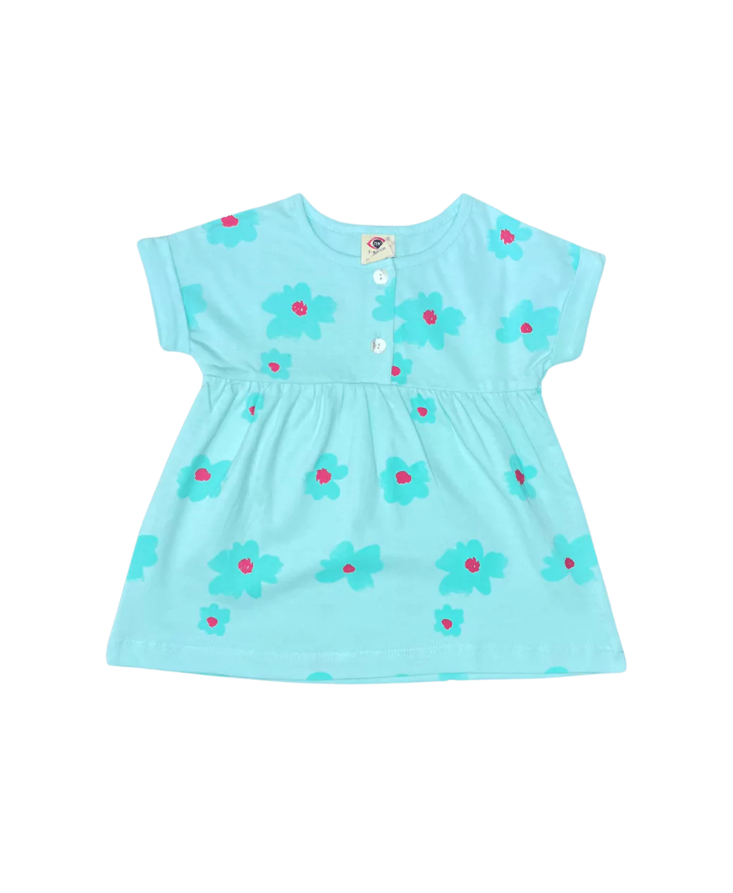 Flower Cotton Frock Half Sleeve (Assorted)