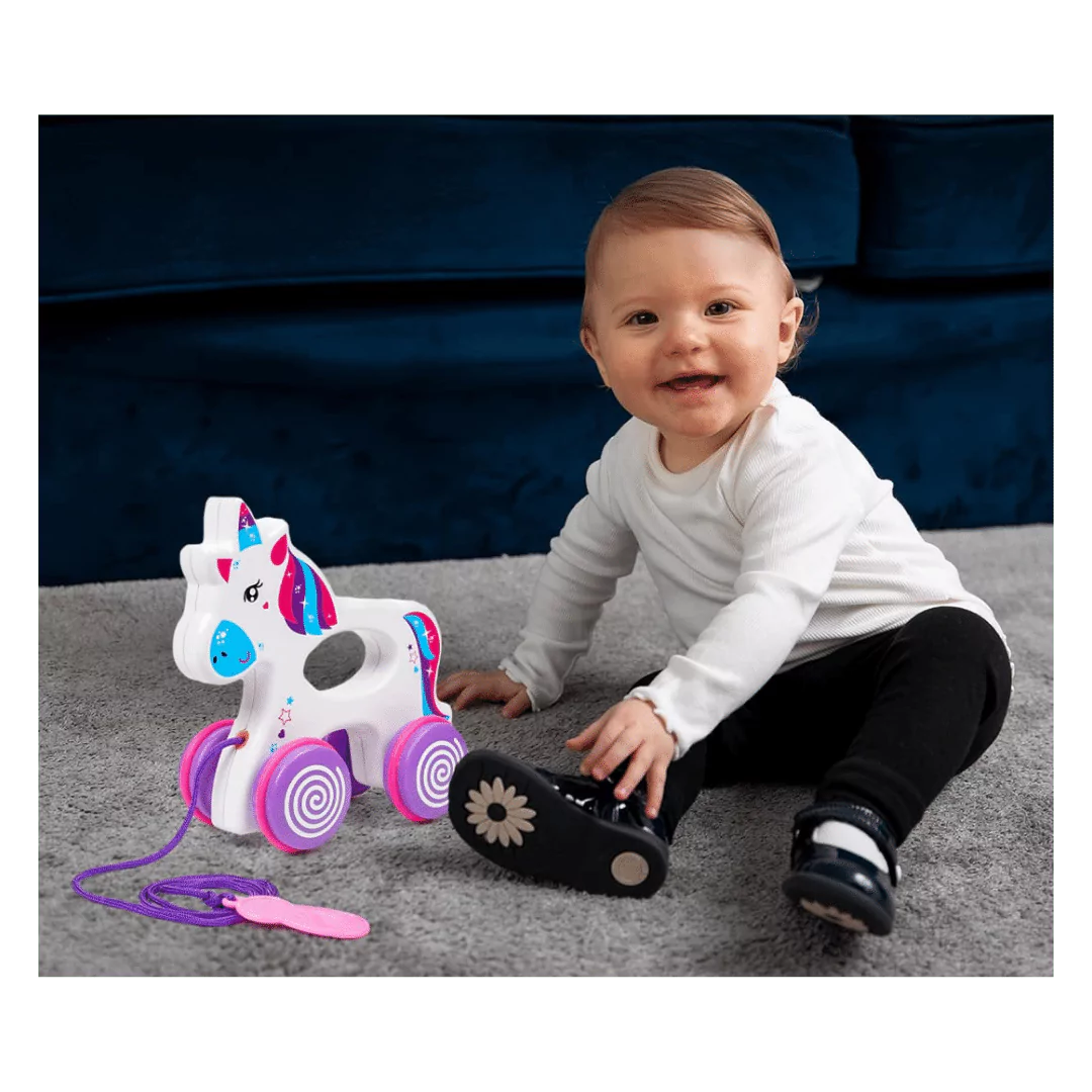 Sparky the Unicorn Pull Toy