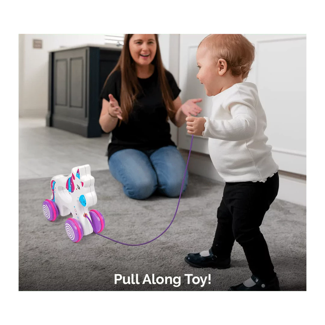 Sparky the Unicorn Pull Toy