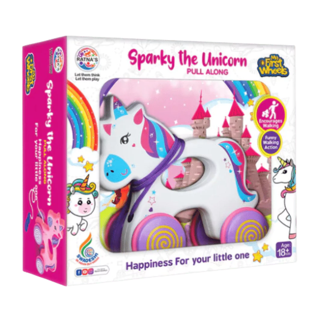 Sparky the Unicorn Pull Toy