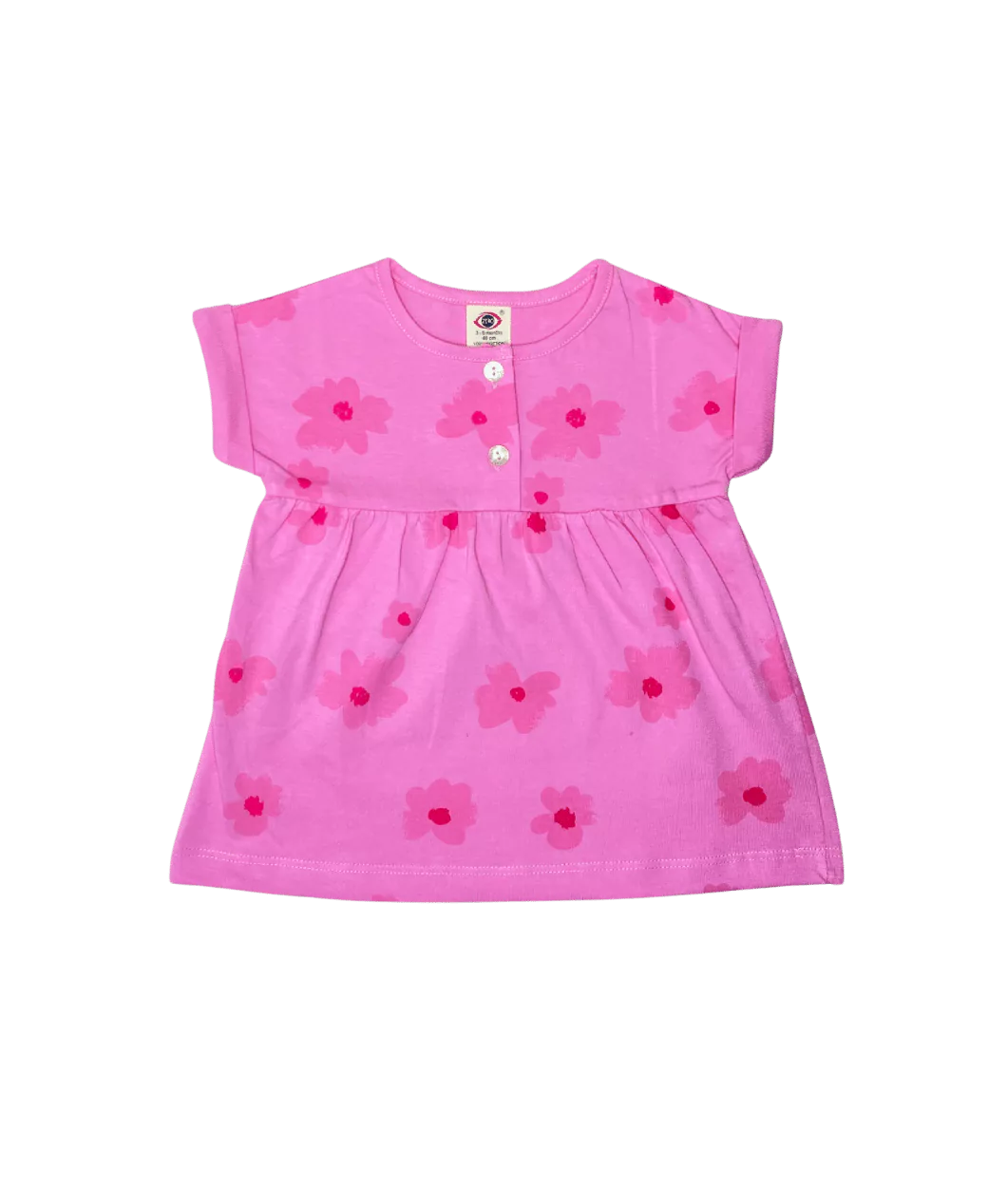 Flower Cotton Frock Half Sleeve (Assorted)