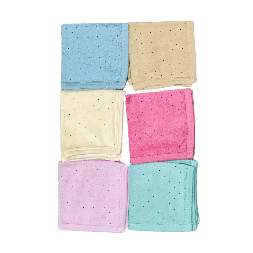 Soft Napkins for Baby Pack of 6 (Assorted)