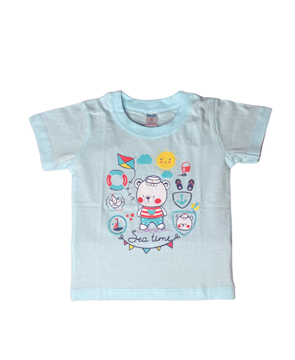 Teddie Half Sleeve Tshirt and Shorts Set