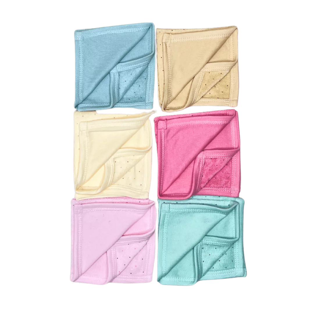 Soft Napkins for Baby Pack of 6 (Assorted)