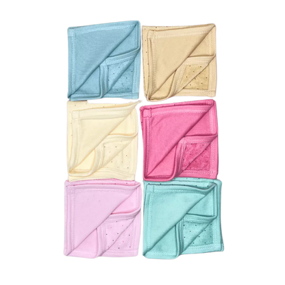 Soft Napkins for Baby Pack of 6 (Assorted)