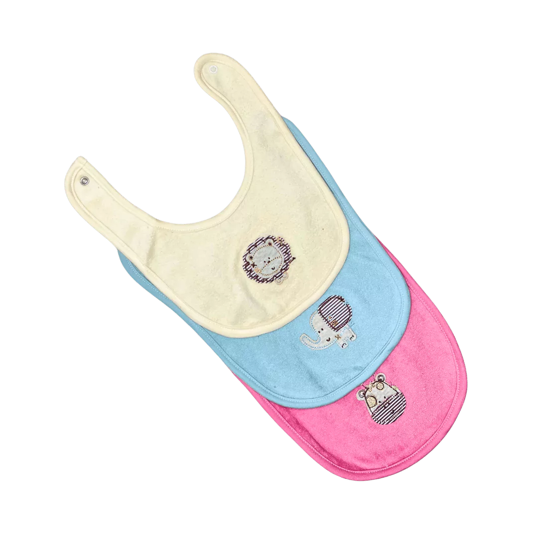 Turkish Cotton Bibs Pack (Assorted)