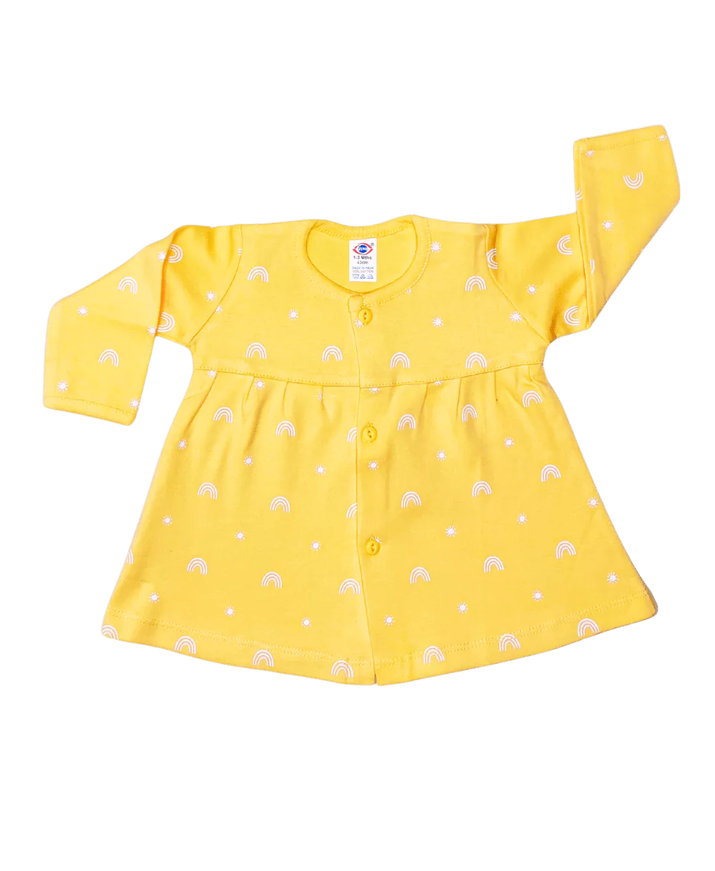 Big Print Baby Frock Full Sleeve Pack of 2 (Assorted)