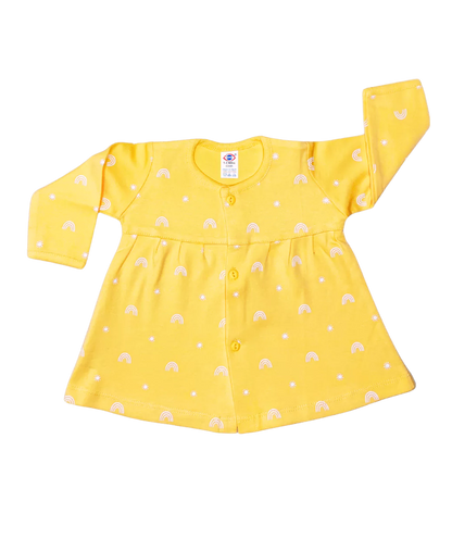 Big Print Baby Frock Full Sleeve Pack of 2 (Assorted)