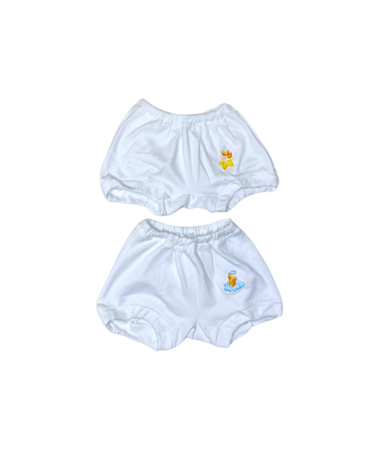 White Baby Underpants Pack of 3 (Assorted)