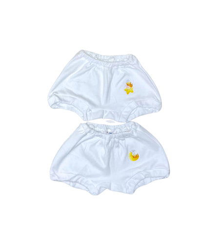 White Baby Underpants Pack of 3 (Assorted)