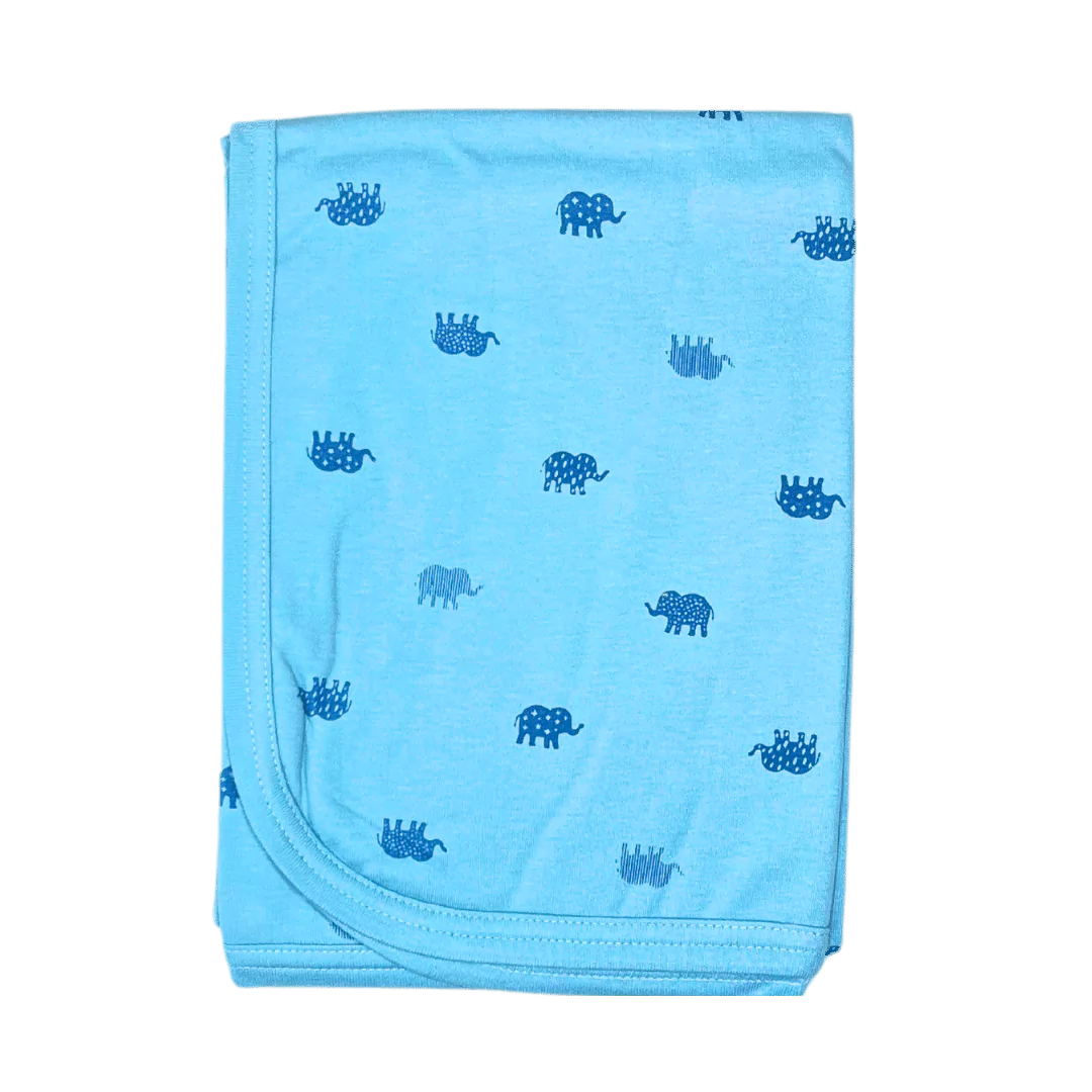 Elephant Print Baby Towel Sheet