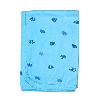 Elephant Print Baby Towel Sheet