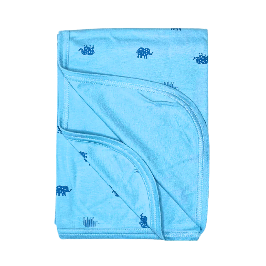 Elephant Print Baby Towel Sheet