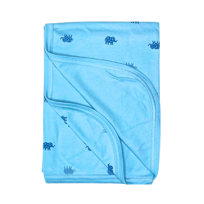 Elephant Print Baby Towel Sheet