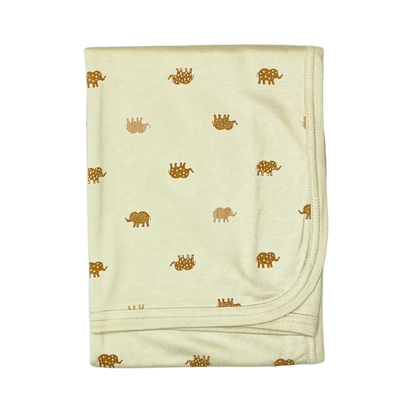 Elephant Print Baby Towel Sheet