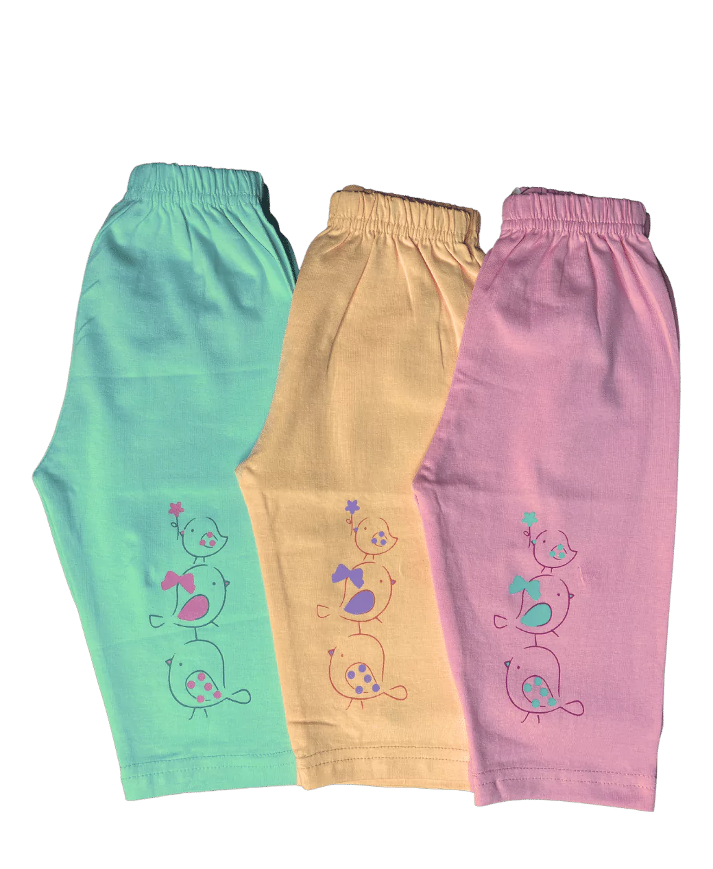 Birdie Full Length Cotton Knit Stretchable Leggings