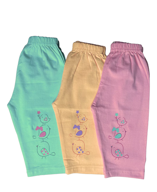 Birdie Full Length Cotton Knit Stretchable Leggings