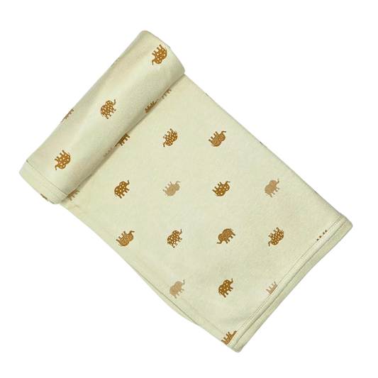 Elephant Print Baby Towel Sheet