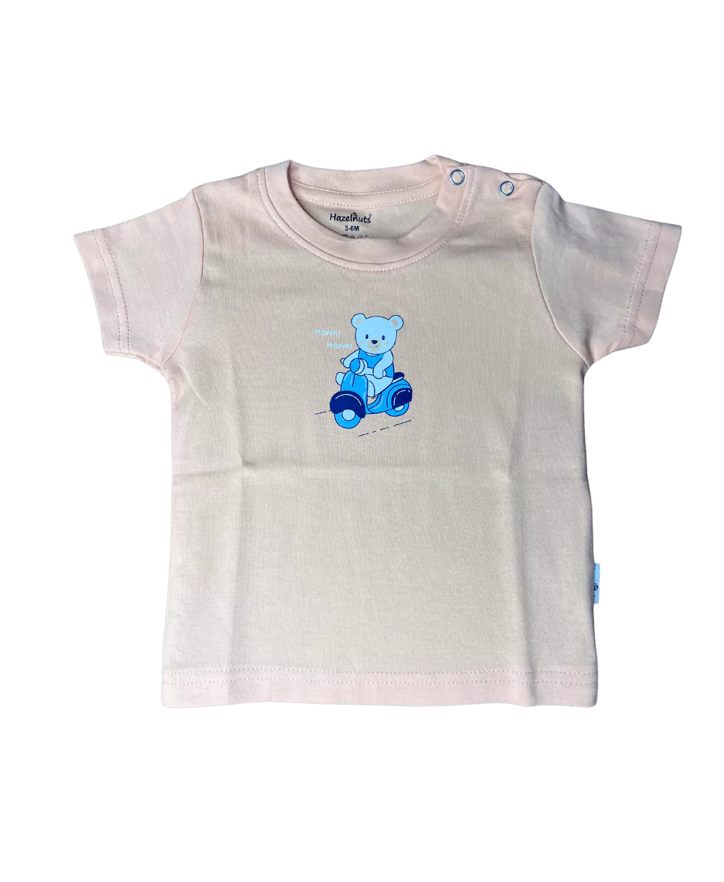 Bear Half Sleeve Tshirt for Girls - Pack of 2 (Assorted)